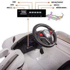 Uj Toys Jagor Uzaktan Kumandalı Akülü Araba 12V-Beyaz