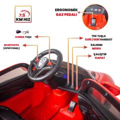 Uj Toys Jagor Uzaktan Kumandalı Akülü Araba 12V-Kırmızı