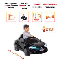 Uj Toys Jagor Uzaktan Kumandalı Akülü Araba 12V-Siyah