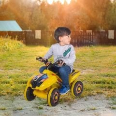 Uj Toys Müzikli ve Led Işıklı Akülü Atv 6V Ranger-Beyaz Prenses