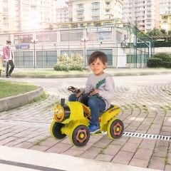 Uj Toys Müzikli ve Led Işıklı Akülü Atv 6V Buddy-Sarı