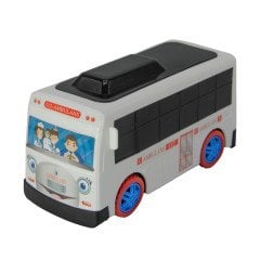 Uj Toys Sesli ve Işıklı Çarp Dön Sevimli Ambulans-Beyaz