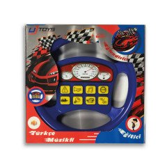 Uj Toys Kutulu Müzikli ve Işıklı Direksiyon-Mavi