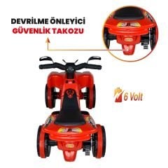 Uj Toys Uzaktan Kumandalı Akülü Atv 6V Ranger-Kırmızı