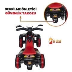 Uj Toys Uzaktan Kumandalı Akülü Atv 6V Safari-Siyah