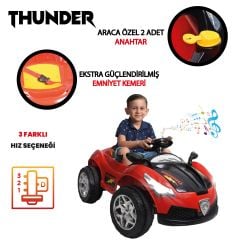 Uj Toys Thunder 12V Akülü Araba Kırmızı