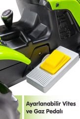 UJTOYS - YEŞİL AKÜLÜ 6V TRAKTÖR