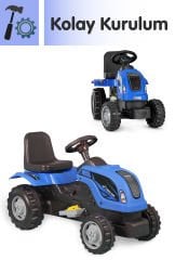 UJTOYS - MAVİ AKÜLÜ 6V TRAKTÖR