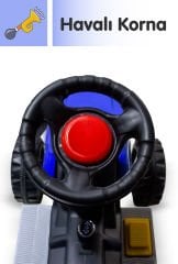 UJTOYS - MAVİ AKÜLÜ 6V TRAKTÖR