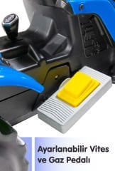 UJTOYS - MAVİ AKÜLÜ 6V TRAKTÖR