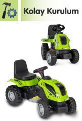 UJTOYS - KUMANDALI AKÜLÜ 6V YEŞİL TRAKTÖR