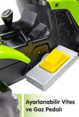 UJTOYS - KUMANDALI AKÜLÜ 6V YEŞİL TRAKTÖR