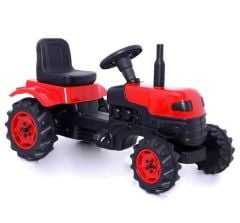 UJTOYS - BACALI PEDALLI TRAKTÖR KIRMIZI