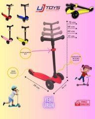 UJ TOYS 3 TEKERLEKLİ SCOOTER