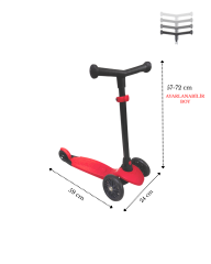 UJ TOYS 3 TEKERLEKLİ SCOOTER Kırmızı