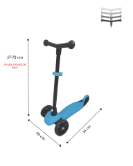UJ TOYS 3 TEKERLEKLİ SCOOTER Mavi