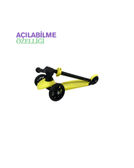 UJ TOYS 3 TEKERLEKLİ SCOOTER Sarı