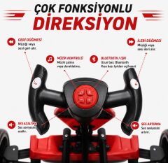 KatlaGit  LED IŞIKLI UZAKTAN KUMANDALI AKÜLÜ ARABA  12 V