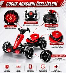 KatlaGit  LED IŞIKLI UZAKTAN KUMANDALI AKÜLÜ ARABA  12 V